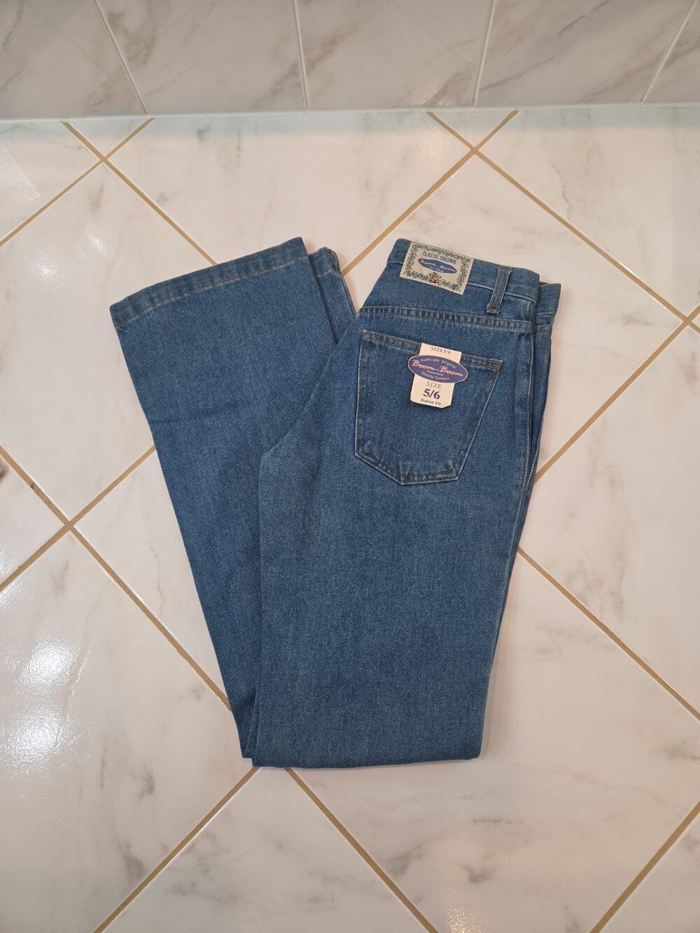 Vtg 90s Boom-Boom Connie Pierce High Rise Jeans NWT Deadstock Womens Junior 5/6